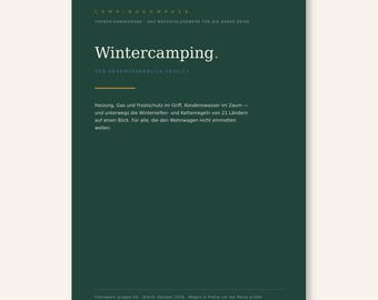 Campingkompass Sonderband: Wintercamping – PDF E-Book für Wohnmobil und Wohnwagen | Heizung, Gas, Frostschutz, Winterreifen Europa