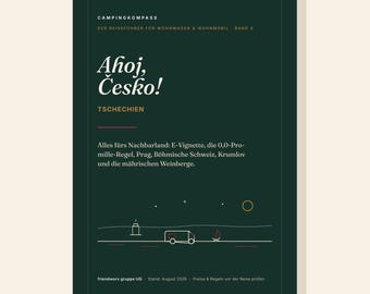 Camping Compass Volume 9: Czech Republic – Motorhome & Caravan Travel Guide PDF | Tolls, Vignettes, Environmental Zones, Rules | E-Book Camping for Families