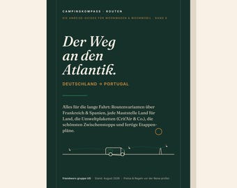 Camping Compass Route 06: Germany–Portugal – Motorhome Arrival Route PDF | Tolls, Ferries, Stages, Stopovers | Camping E-Book