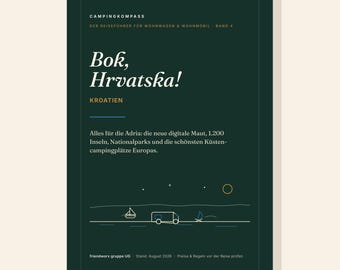 Campingkompass Band 4: Kroatien – Wohnmobil & Wohnwagen Reiseführer PDF | Maut, Vignette, Umweltzonen, Regeln | E-Book Camping Familie
