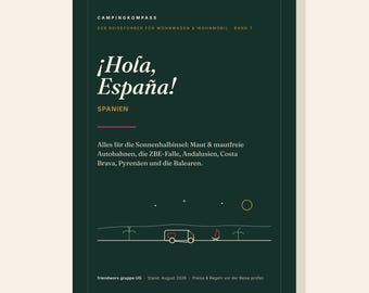 Camping Compass Volume 7: Spain – Motorhome & Caravan Travel Guide PDF | Tolls, Vignettes, Environmental Zones, Rules | E-Book Camping for Families