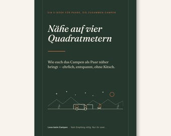 Closeness in four square meters – Love while camping | E-book PDF for couples in caravans & motorhomes | Camping for two