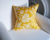 100% Cotton Citron Garden Party Pillow Cover for Nursery or Child's Room