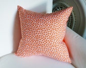 100% Cotton Tangerine Orange Elephants Pillow Cover for Nursery or Child's Room (More Color Options)