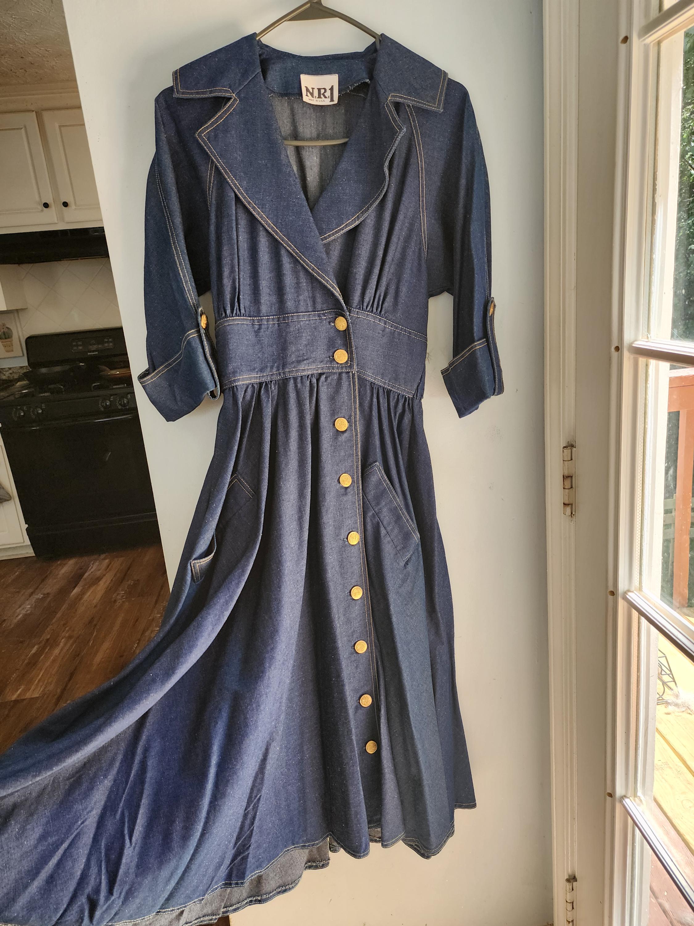 Vintage 70's Denim Dress