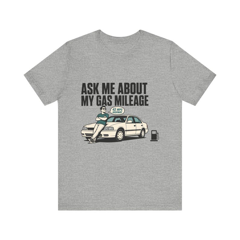 Funny Dad Joke Shirt, Ask Me About My Gas Mileage, Christmas Gift for Men image 2