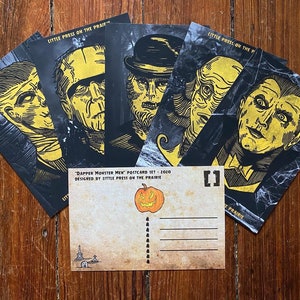 Dapper Monster Men - Jeu de cartes postales