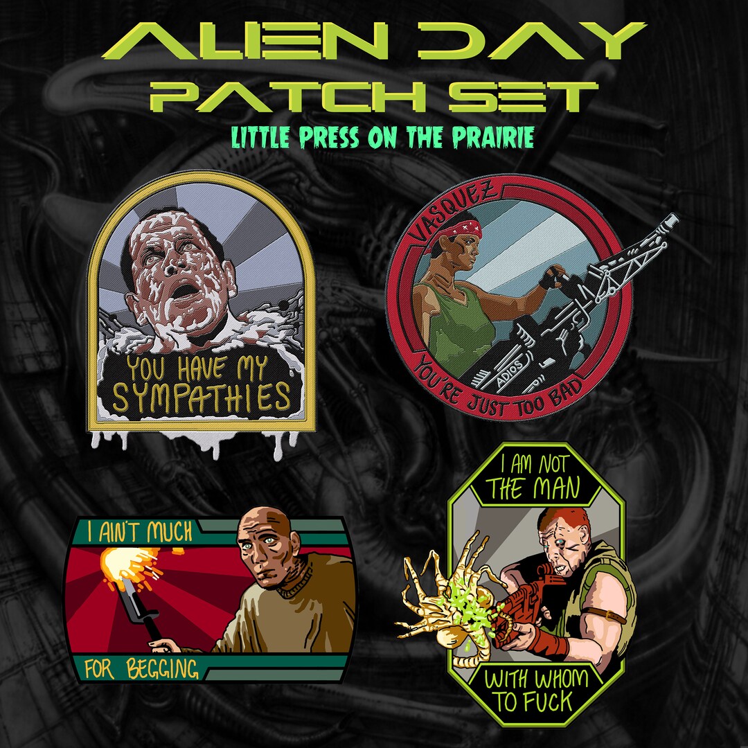 ALIEN DAY Patch Set - Etsy