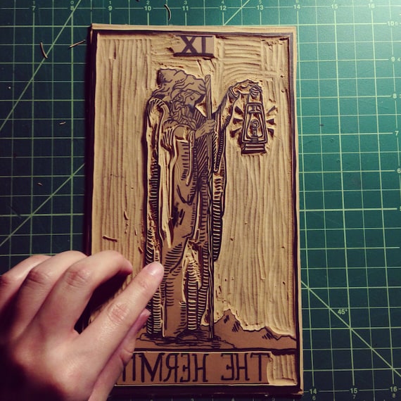 Tarot Cards - the Hermit IX - Etsy