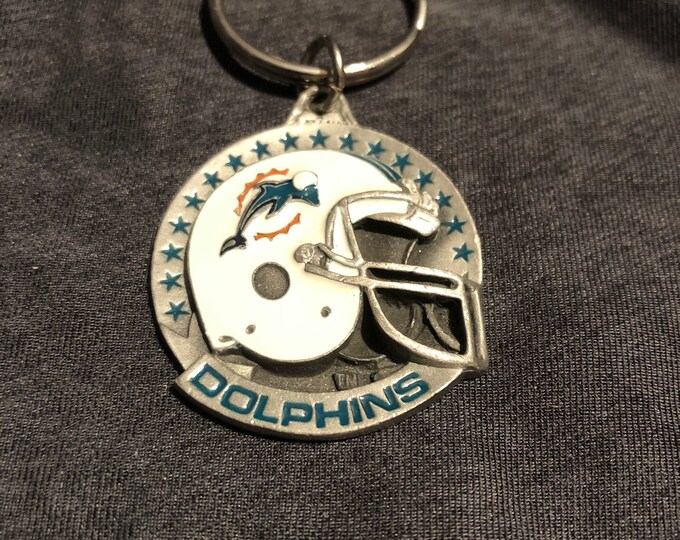 Vintage 90s Miami Dolphins Keychain Oof - Etsy