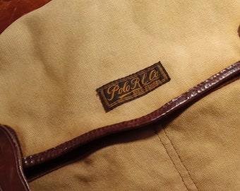Polo Ralph Lauren Vintage extrem seltene Designer OOAK Limited Edition 59/70 WoW Sie werden diese alltägliche Auktion Typ Tasche nicht sehen