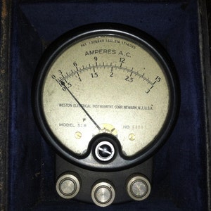Weston model 528 amp meter Creepy Cool