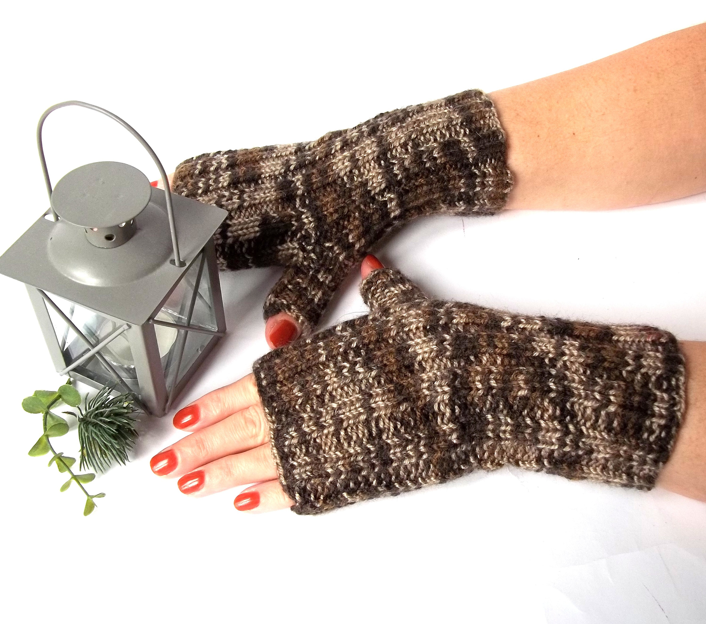 knitted wrist warmers
