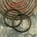 30pcs 26mm x 26mm Circle Charms Antique Bronze Tone 2 Sided - BC0390