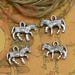 30pcs 10mm x 15mm Zebra Charms Silver Plated Alloy with Beautiful Shine - SC2245