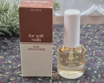 Avon Nail Advantage für weiche Nägel, 0,5 fl oz *New Old Stock* 1989