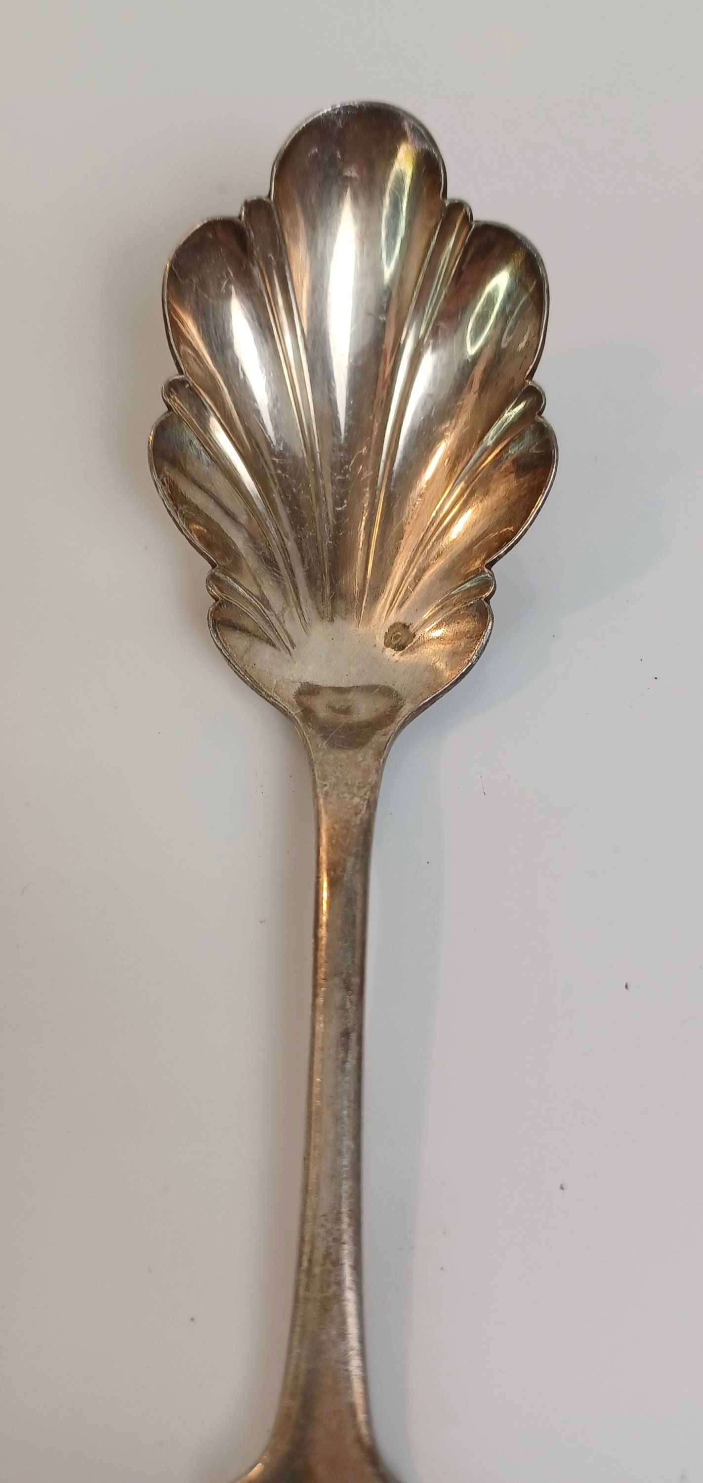 アンティーク Wm. Rogers シルバープレート シェル ジャムスプーン