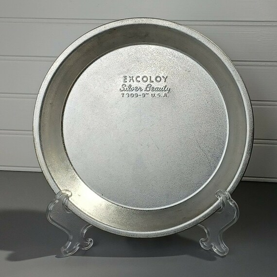 Vintage EKCOLOY Silver Beauty Pie Tin 9 Pie Pan Mid Century Etsy