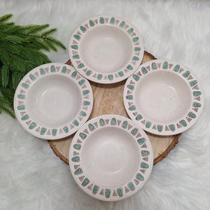 VTG Metlox Poppytrail NAVAJO set van 4 kommen dessert, bessen, sorbetschalen, Californië, VS