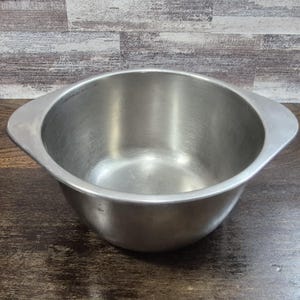 Inserto per bagnomaria profondo in acciaio inox Revere Ware, adatto a pentole da 3 o 4 quarti.