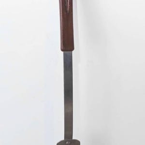 Vintage Stainless Steel Meat Fork: Tortoise Shell Bakelite Handle