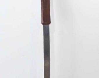 Vintage Stainless Steel Meat Fork: Tortoise Shell Bakelite Handle