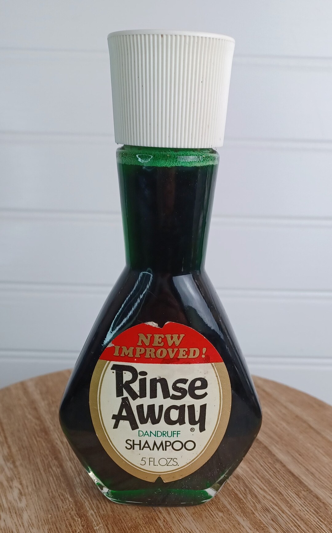 Vintage Alberto Culver Rinse Away Dandruff Shampoo in Glass Bottle