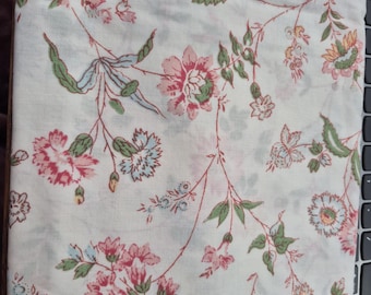 Vintage Lady Pepperell Twin Sheet Set Floral Pattern, Retro 1970's Nostalgia Bedding