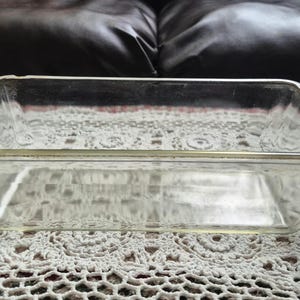 Vintage PYREX Clear Glass Loaf Pan #214, E-U USA, Very Old Baking Pan