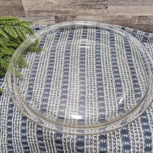 Vintage Pyrex Clear Glass Pie Pan #209 - 9 inch, 1940s Mid Century