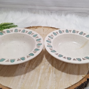 Metlox Poppytrail NAVAJO set van 2 sorbetschalen voor dessertbessen, *GEBREKK*