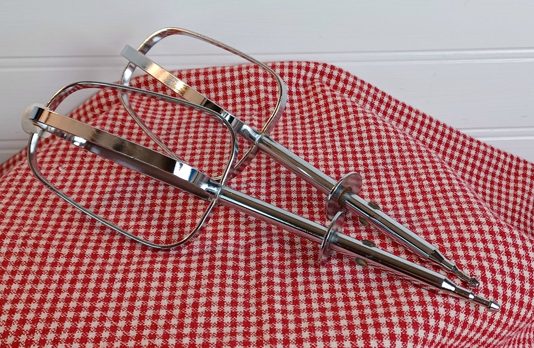 Vintage Stand Mixer Metal Replacement Beaters Shiny Chrome Etsy