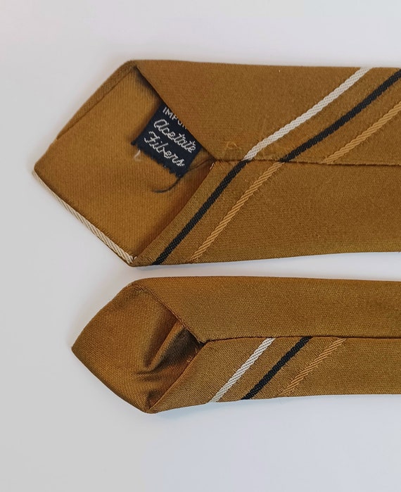 Vintage 50s & 60s Unisex Necktie Skinny Narrow Ti… - image 2