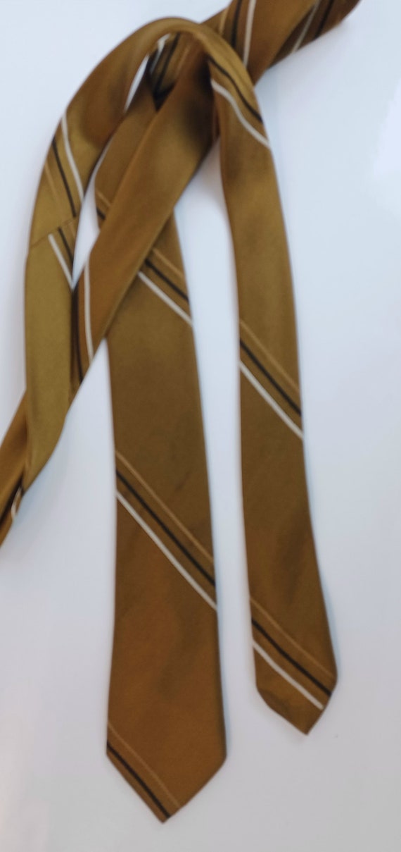 Vintage 50s & 60s Unisex Necktie Skinny Narrow Ti… - image 4