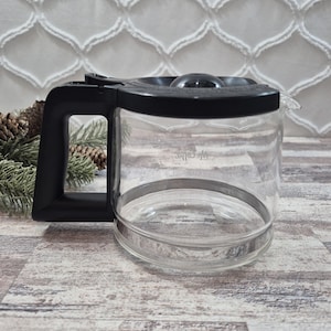 Mr. Coffee 5-Cup Personal Glass Replacement Coffee Pot Carafe with Black Handle & Lid