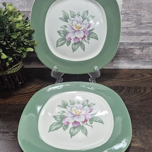Taylor Smith Taylor - LADY HELEN - Walter Dorwin Teague Design ~ Set med 2 mattallrikar