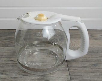 Vintage Gemco Coffee Carafe, Replacement 10 Cup Glass Coffee Pot, Carafe  Glass, Floral Glass Carafe - Etsy