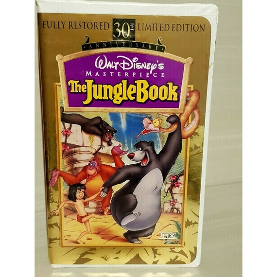 Disney's the Jungle Book VHS 1997 30th Anniversary - Etsy