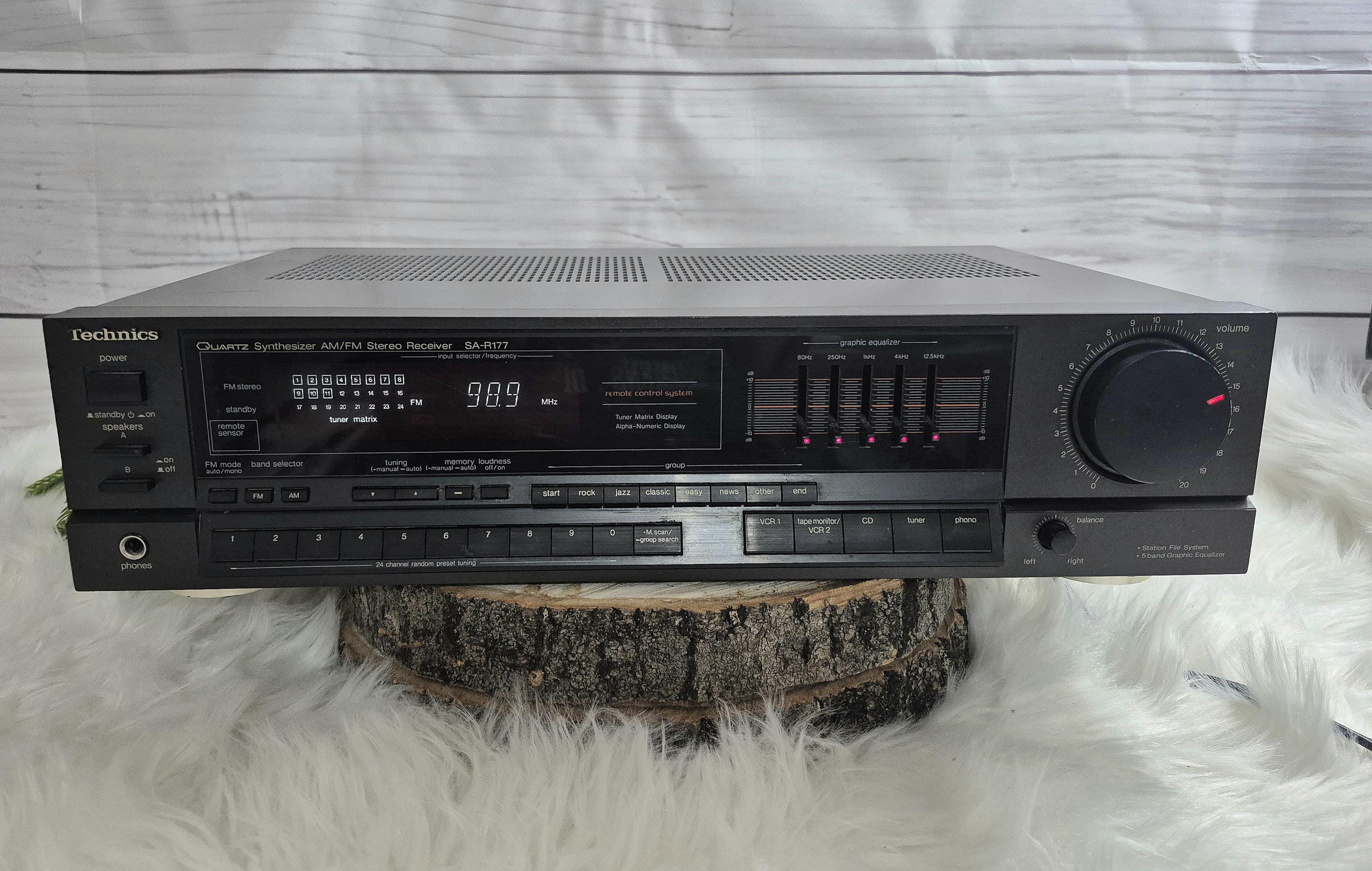 Technics #SA-R177 Quartz Synthesizer AM/FM Stereo Receiver