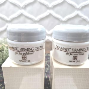 Vintage Avon Dramatic Firming Cream Set – 1988 New Old Stock Face Neck 2x1.5oz
