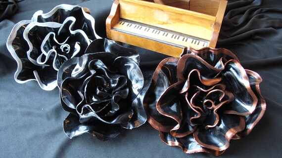 Vinyl Record Wall Flowers Vinyl Record Wall Art Upcycled Etsy