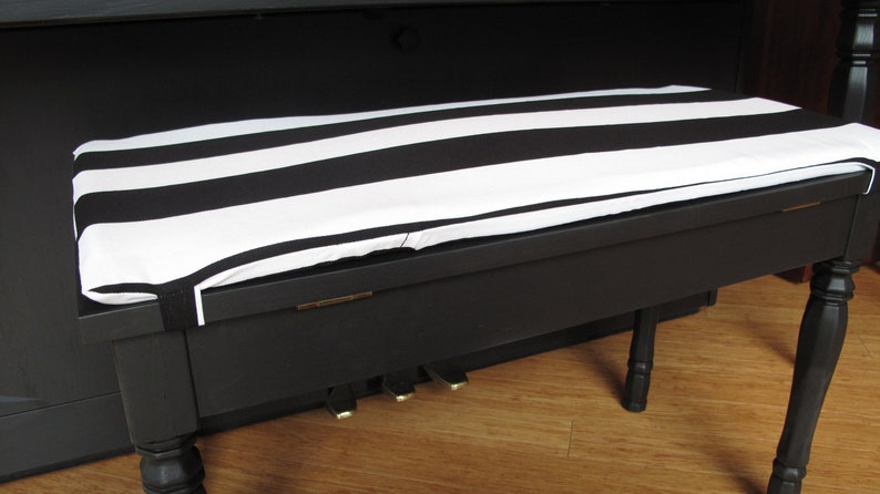 Piano Bench Cushion With Insert Tie On Etsy