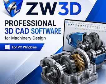 Professionelles 3D-CAM-Tool für die Maschinenbaukonstruktion | ZW3D 2027 für Windows-PC
