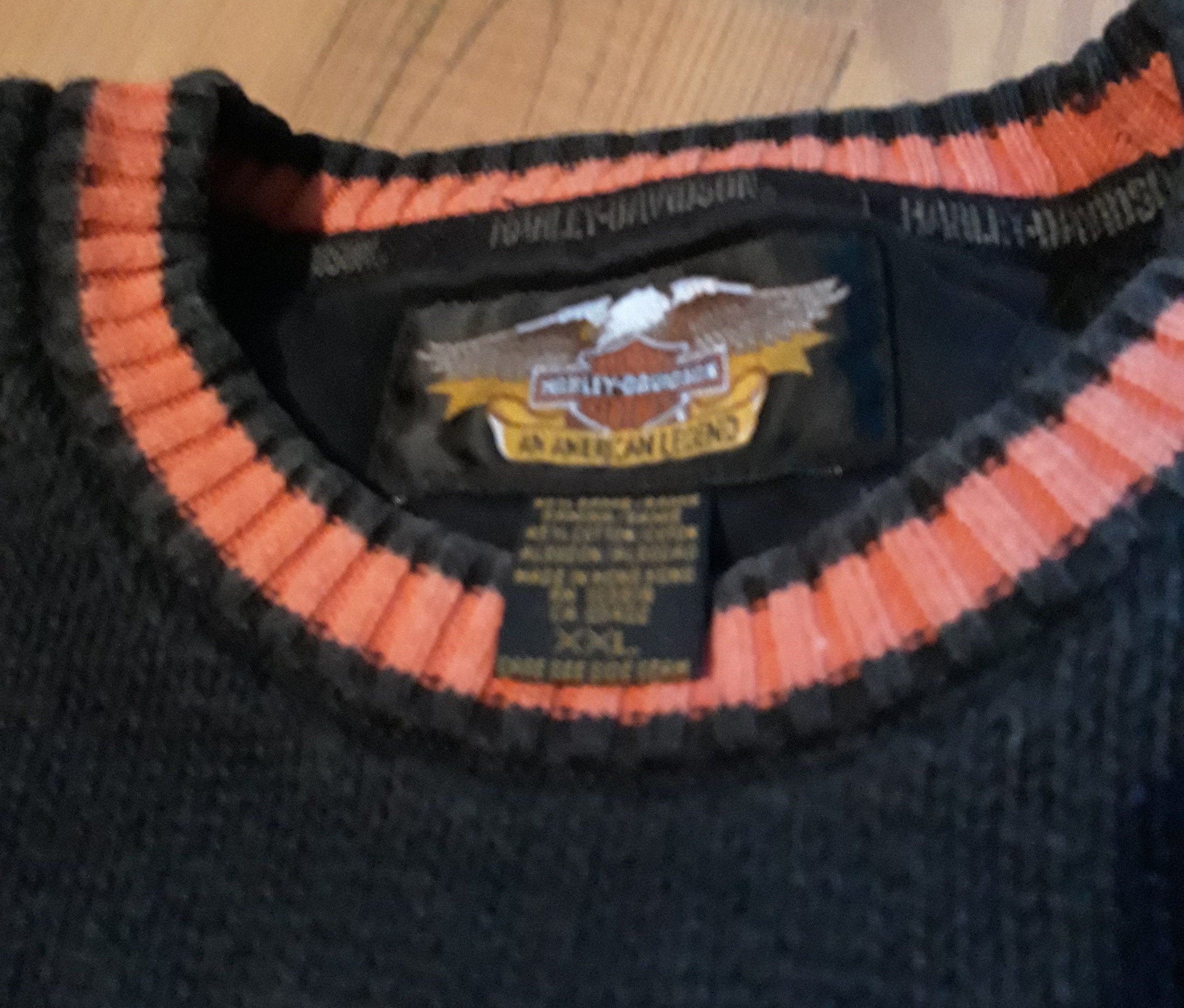 vintage harley davidson knit sweater