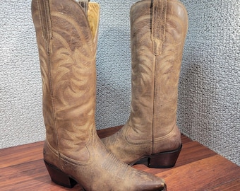 Tecovas The Annie Women's US Size 9B Cafe Goat Cowgirl Boots