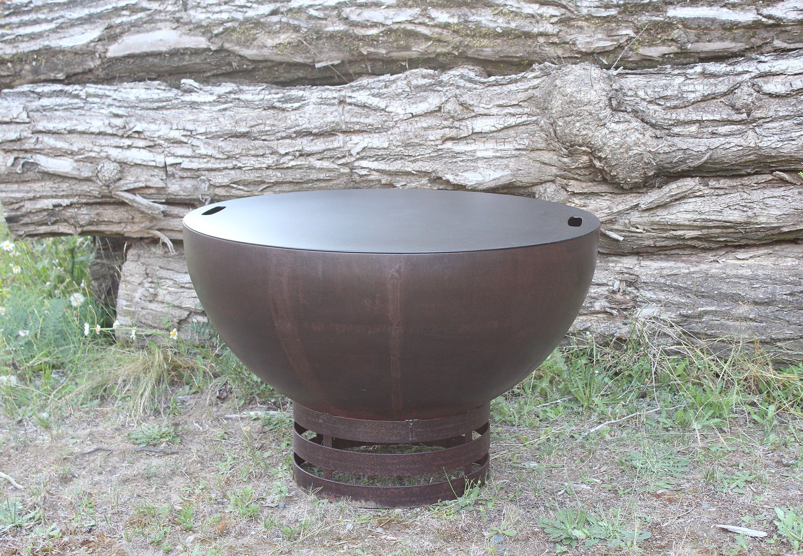 Fire Pit Lid Fire Pit Table Steel Fire Pit Lid Steel Fire Etsy