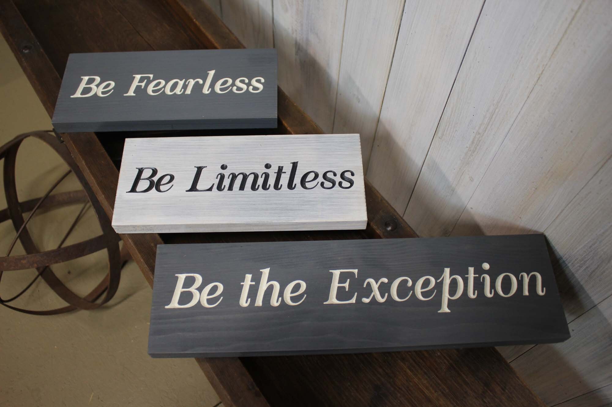 Custom Color Sign Motivational Quote Rustic Wood Sign | Etsy