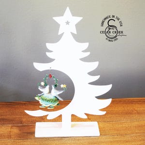 Powder Coated Metal Christmas Tree Ornament Holder - Handmade USA