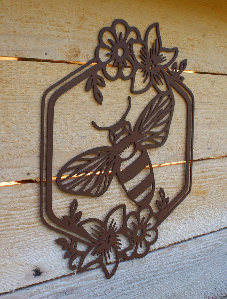 Bee, Flowers, Bees, Bee Hive, Honey, Honey Comb, Bumble Bee, Sign, Wall