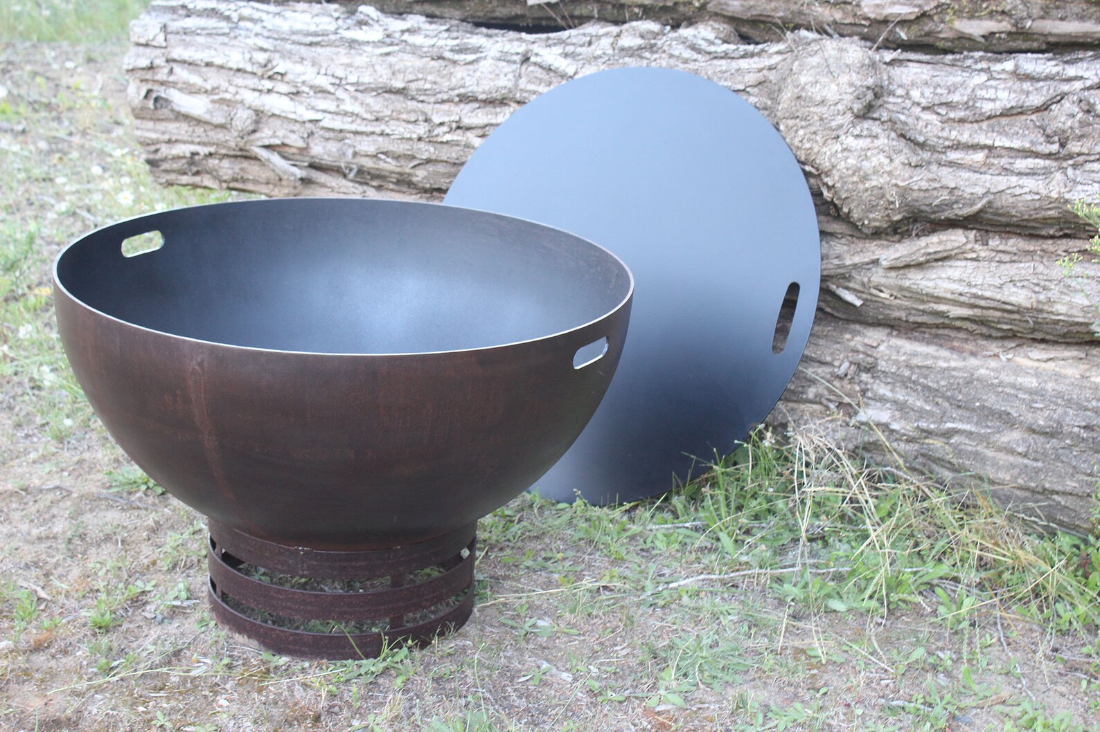 Fire Pit Lid Fire Pit Table Steel Fire Pit Lid Steel Fire Etsy